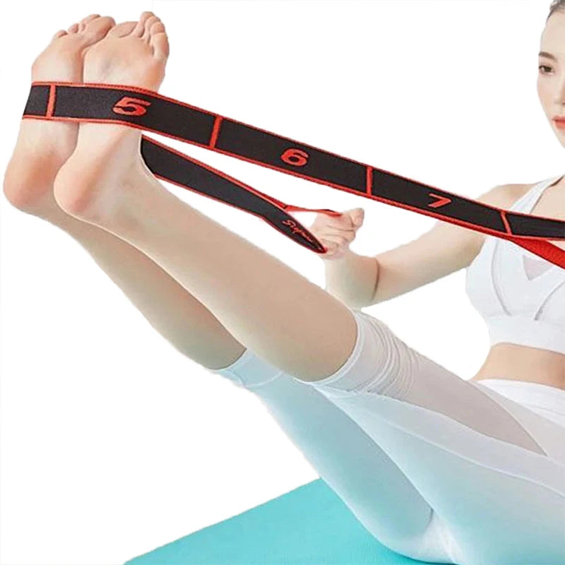 High Elasticity Multi-Segment Yoga Stretch Resistance Bands for Assisted Stretching and Fitness