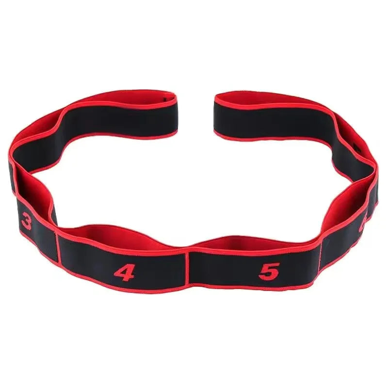 High Elasticity Multi-Segment Yoga Stretch Resistance Bands for Assisted Stretching and Fitness