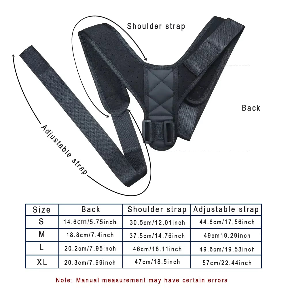 Adjustable Posture Corrector — Back & Shoulder Support Brace