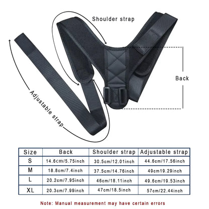 Adjustable Posture Corrector — Back & Shoulder Support Brace