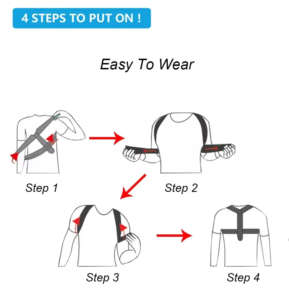 Adjustable Posture Corrector — Back & Shoulder Support Brace