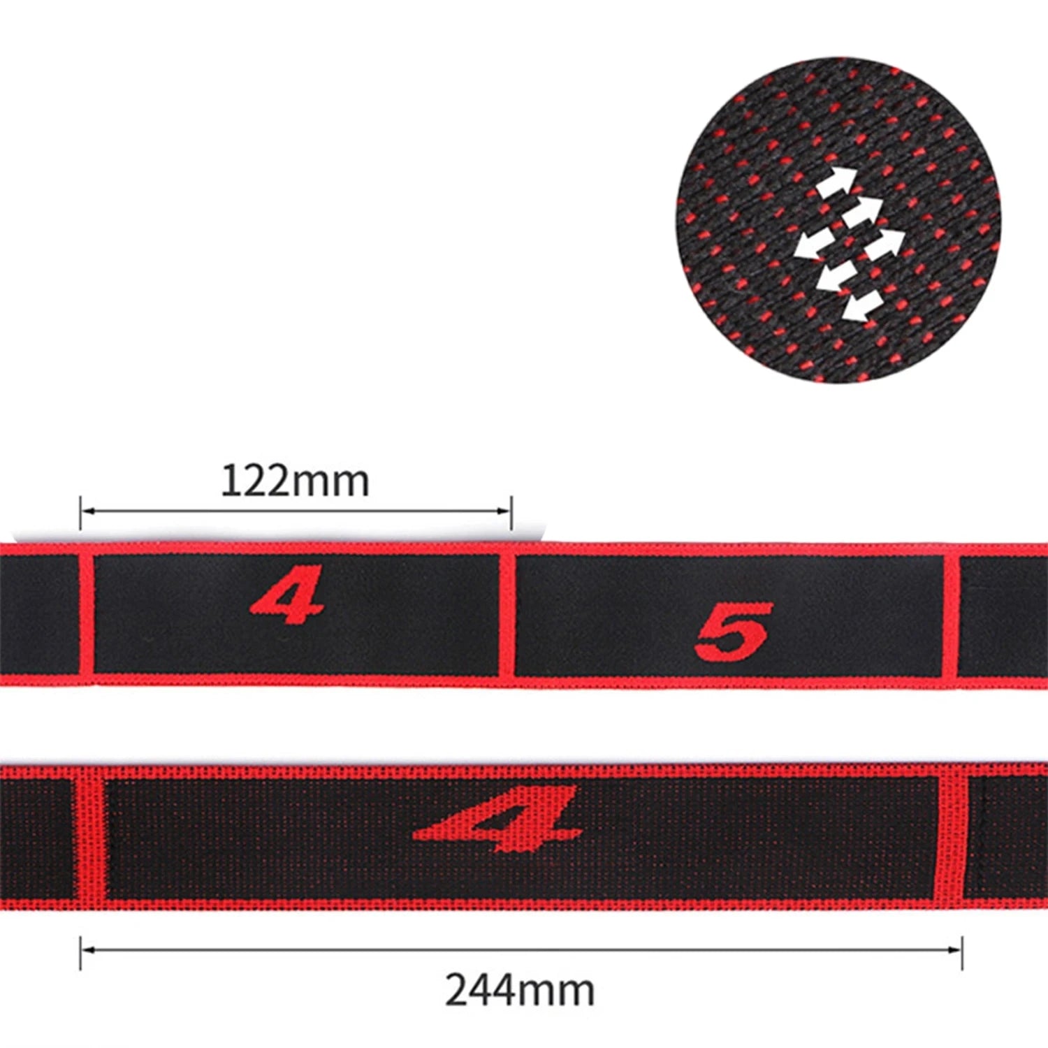High Elasticity Multi-Segment Yoga Stretch Resistance Bands for Assisted Stretching and Fitness