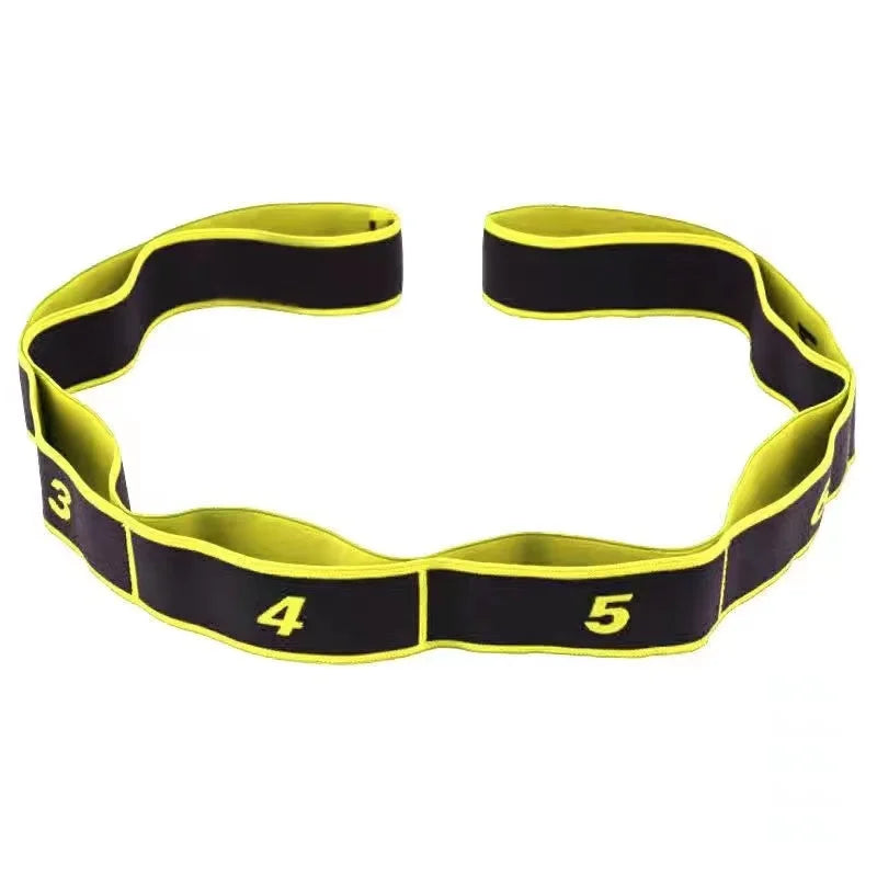 High Elasticity Multi-Segment Yoga Stretch Resistance Bands for Assisted Stretching and Fitness