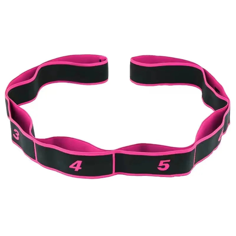 High Elasticity Multi-Segment Yoga Stretch Resistance Bands for Assisted Stretching and Fitness