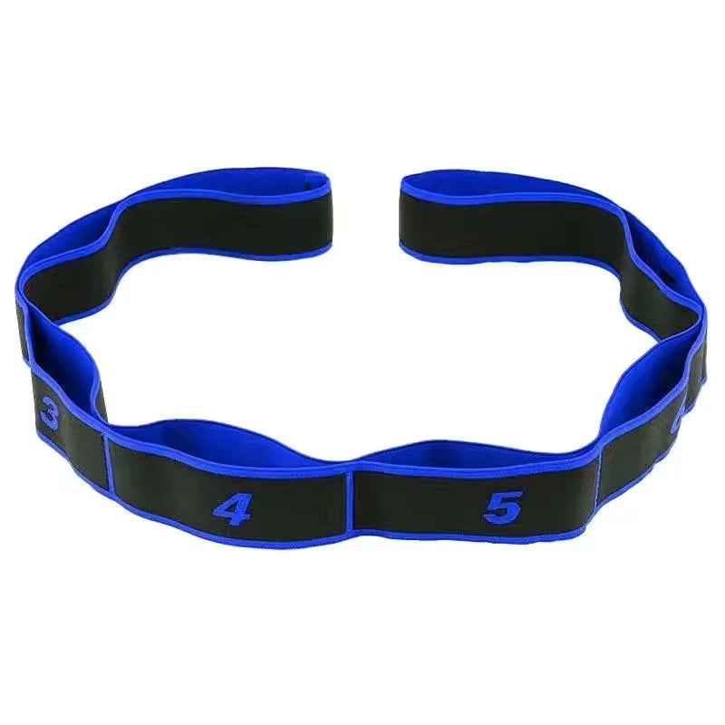 High Elasticity Multi-Segment Yoga Stretch Resistance Bands for Assisted Stretching and Fitness